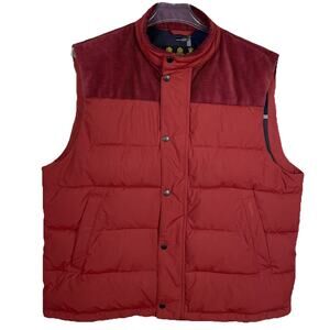 BARBOUR Wisbech Gilet Puffer Vest Men’s 2XL XXL Brick Red Outdoor Preppy Casual